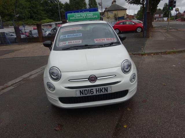 2016 Fiat 500 1.2 Pop 3dr ** LOW RATE FINANCE AVAILABLE ** LOW MILEAGE ** SERVICE HISTORY **